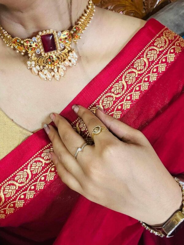 Pure Tangail cotton sari(P-832)
