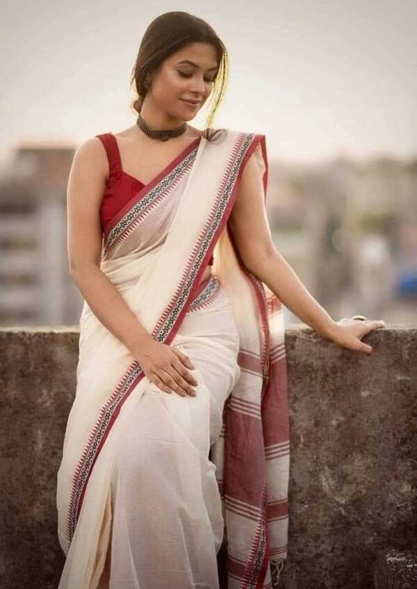 Pure Tangail cotton sari(P-826)