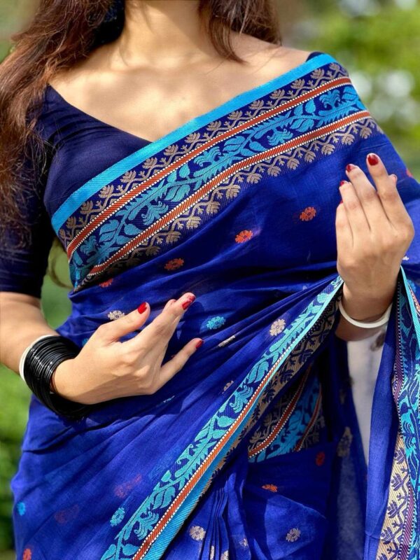 Pure cotton sari (P-820) - Image 2