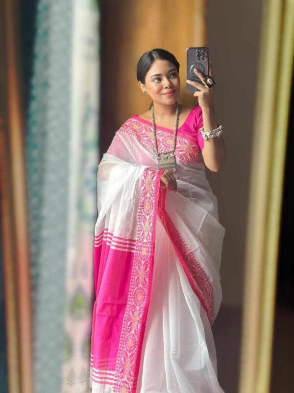 Pure cotton sari (P-808) - Image 2