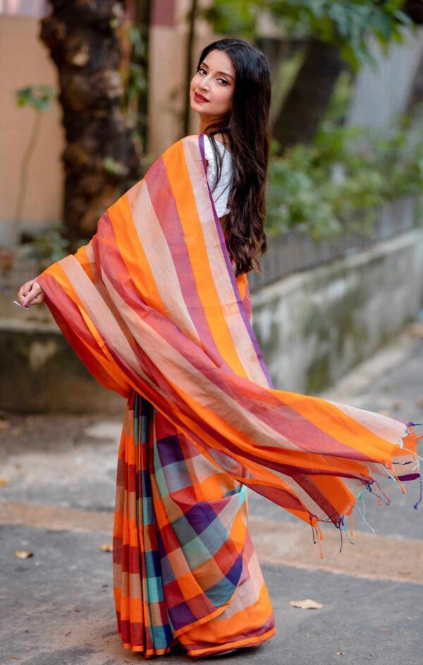 Pure Tangail cotton sari(P-800) - Image 2