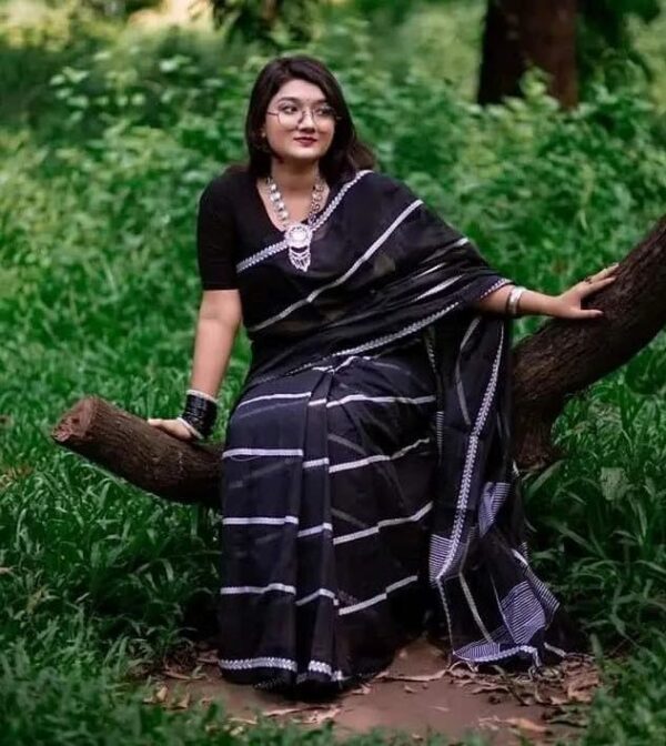 Pure cotton sari (P-703) - Image 2