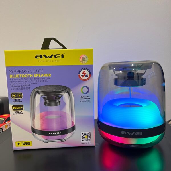 Awei Y386 RGB Light Protable Bluetooth Speaker(P-978) - Image 2