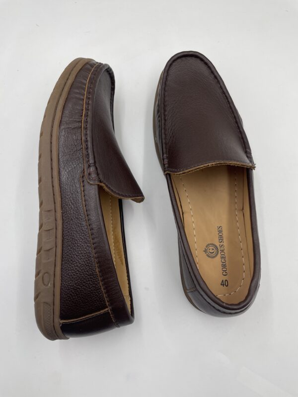 Men Leather Loafer Chocolat (P-787) - Image 2