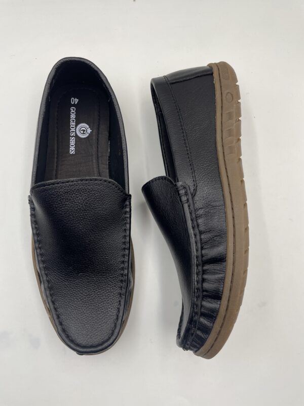 Man Black Leather Loafer (P-786) - Image 2