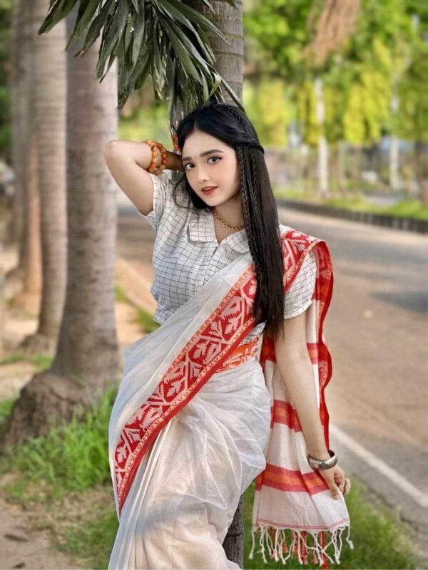 Pure Tangail Cotton Sari (P-816)