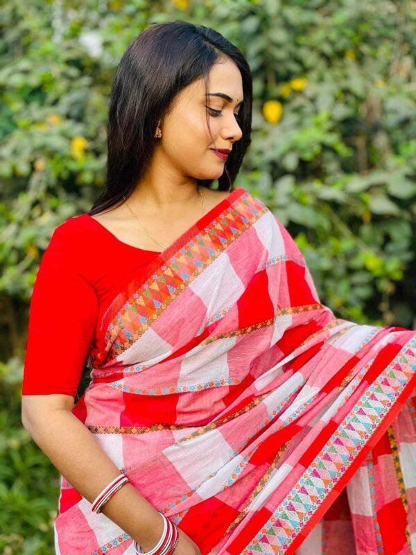 Pure Tangail Cotton Sari (P-812) - Image 2