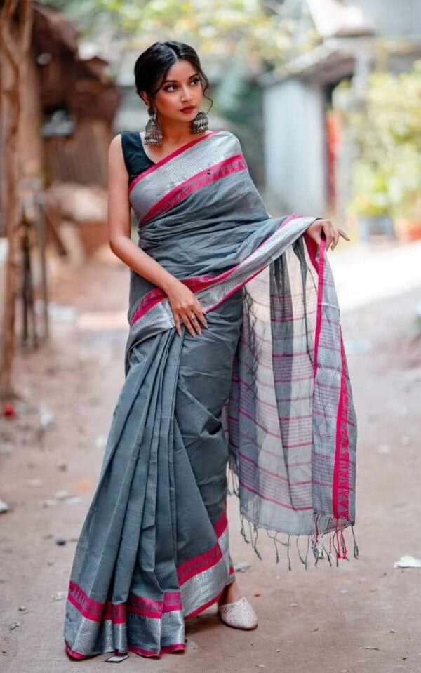 Pure Tangail Cotton Sari (P-809)