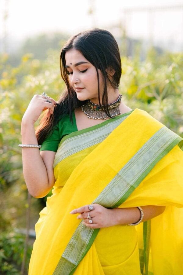 Pure Tangail Cotton Sari (P-822) - Image 2