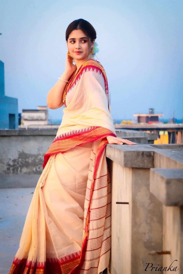 Pure Tangail Cotton Sari (P-824)