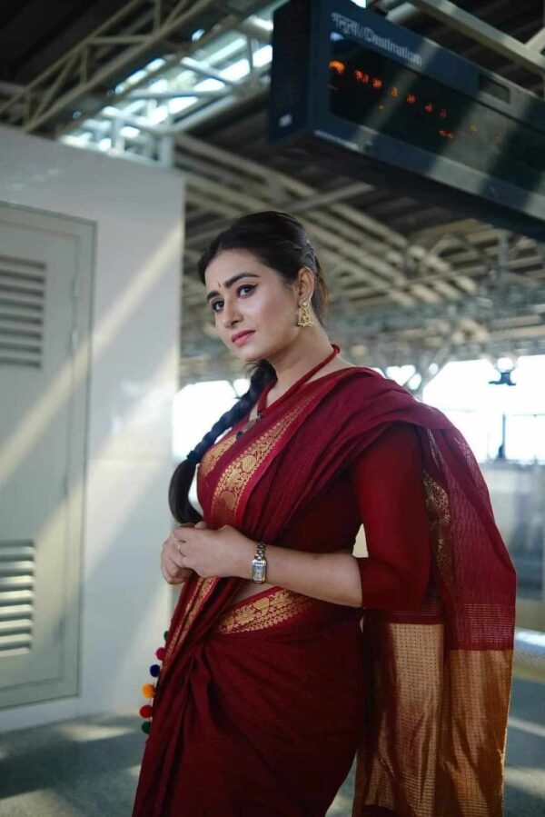 Pure Tangail Cotton Sari (P-830) - Image 2
