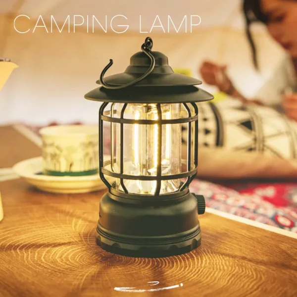 Retro Lamp Portable Camping (P-654) - Image 2