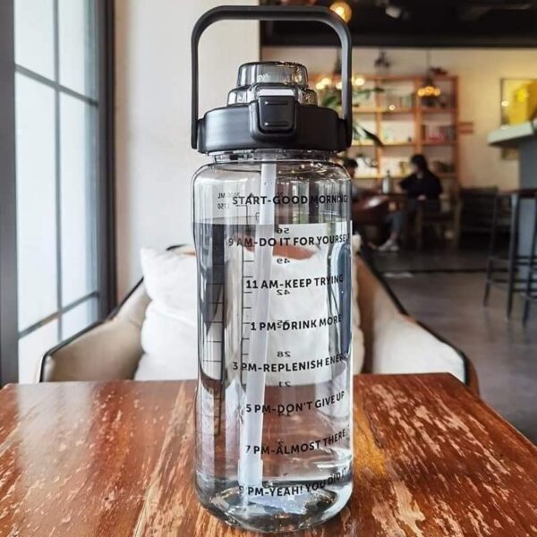 Transparent Motivational Water Bottle 2L  (P-520)