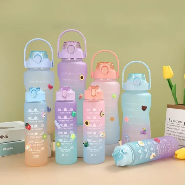 3D Kawaii Motivational Water Bottle 2L  (P-274)
