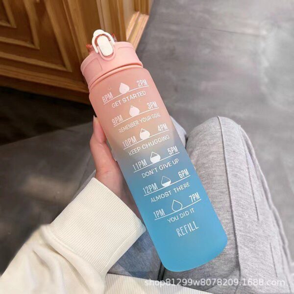 1L 3D Kawai Time Scale Motivational Watee Bottle (P-277) - Image 2