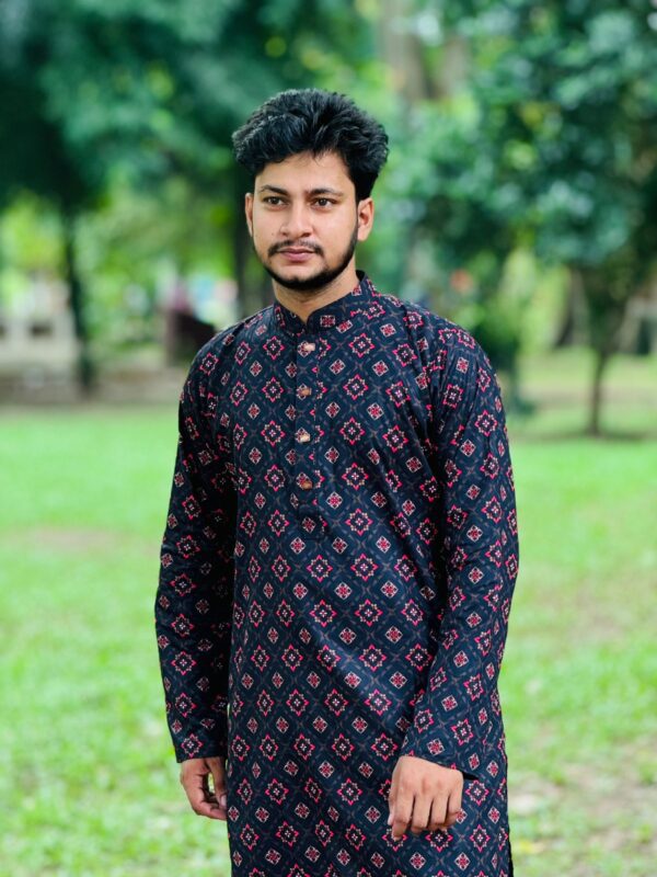 Premium Digital Printed  Panjabi   (P-712)