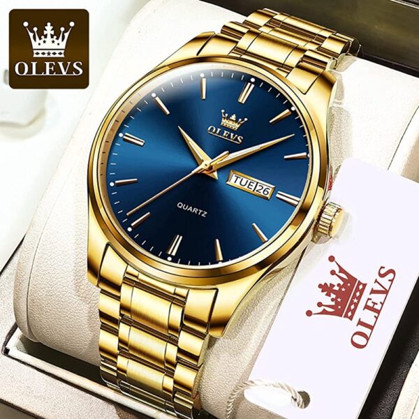 Olevs Men Business  Luxury  Watch -(Master Copy) (P-730) - Image 2