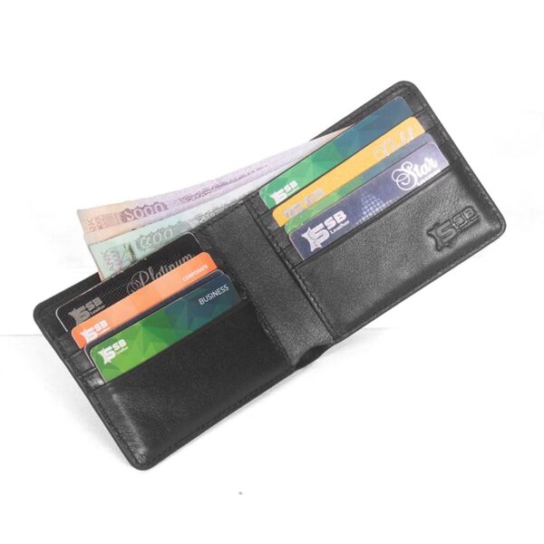 Crocodile Design Leather Striped Wallet (P-678) - Image 2