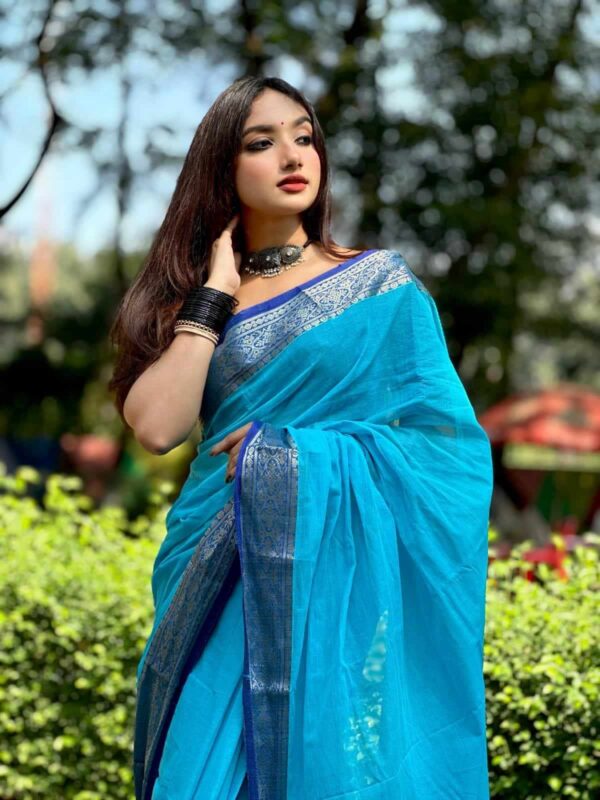 Pure Tangail Cotton Sari (P-827) - Image 2