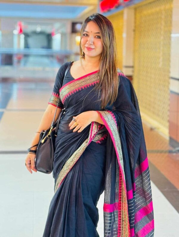 Pure Tangail cotton sari (P-833)