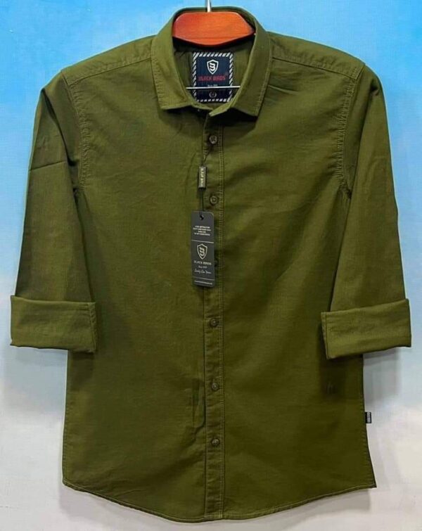 Men's Long Sleeve Solid Shirt  (P-244)