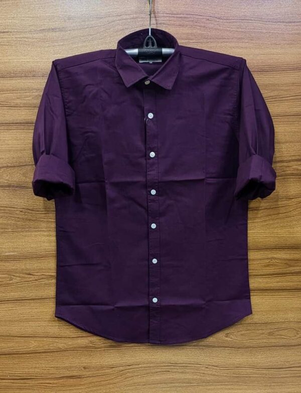 Men's Long Sleeve Solid Shirt  (P-238)