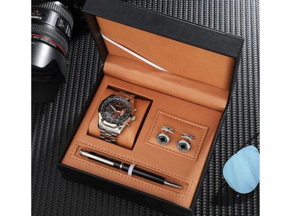 Velentine Special Hot Selling Men Quartz Watch Set ( P-165) - Image 2