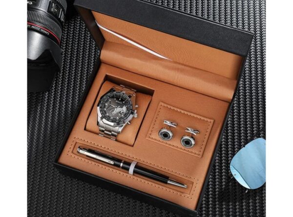 Velentine Special Hot Selling Men Quartz Watch Set ( P-165)