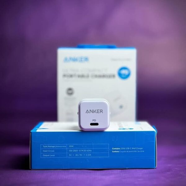 Anker 20W Fast Charger with Foldable Plug (P-1037) - Image 2