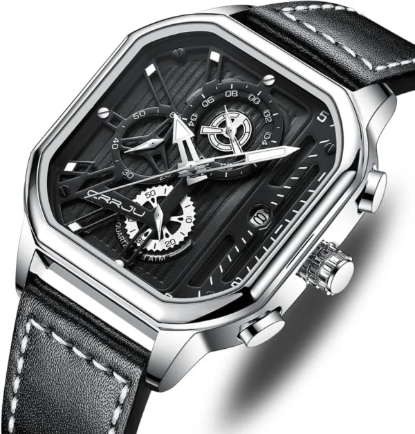 Luxury leather belt fashionable wrist-watch for men-(Master Copy) (P-738) - Image 2