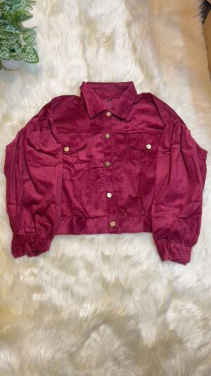 Lapel corduroy jacket  (P-1064)