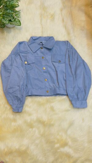 Lapel corduroy jacket Black (P-1063)